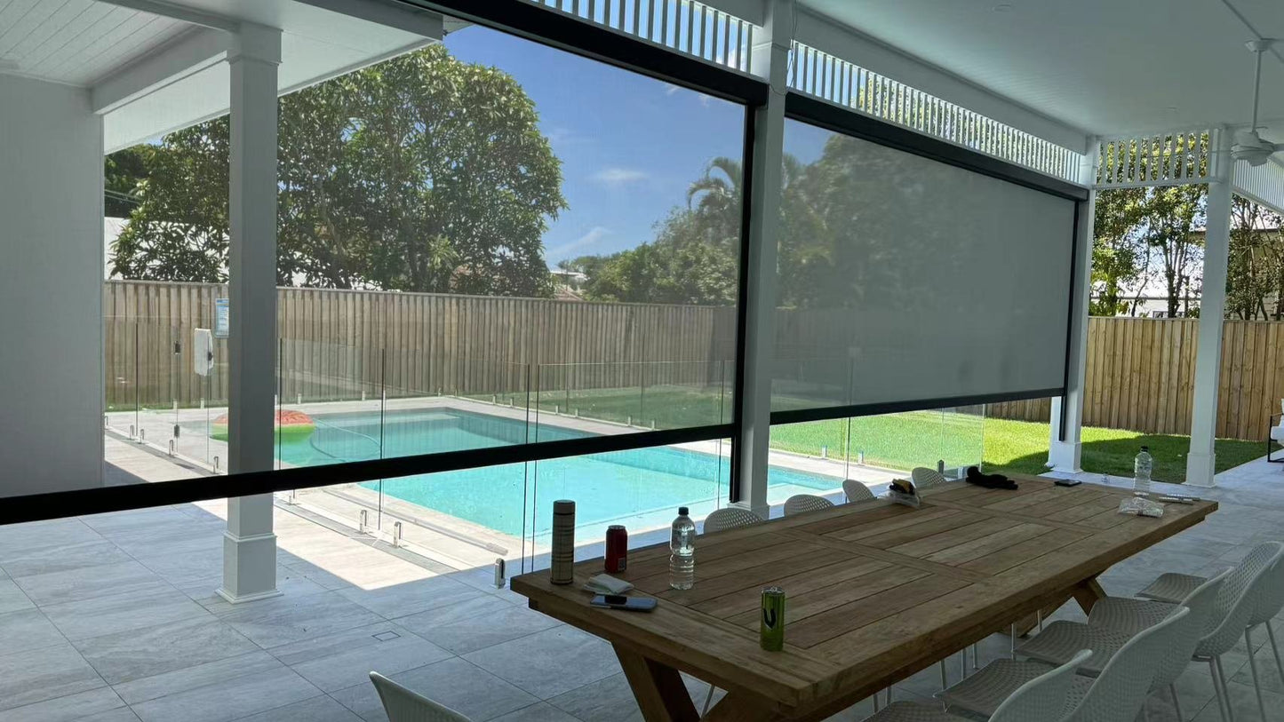 Electronic Zipscreen Blinds SQM (All-Inclusive Price) Oversize Width > 2.5 Height