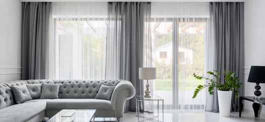 Curtain Black Out Sheer Main Fabric (Free Track Free Installation)