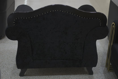 Black Mesh Vintage Frame Sofa Set