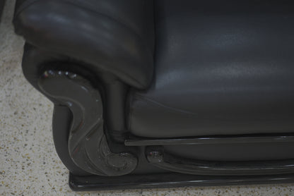 Black Shinny Leather Sofa