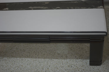 White Black Stone Pattern Coffee Table