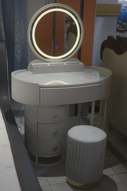 Dressing Table with Chair and Mirror