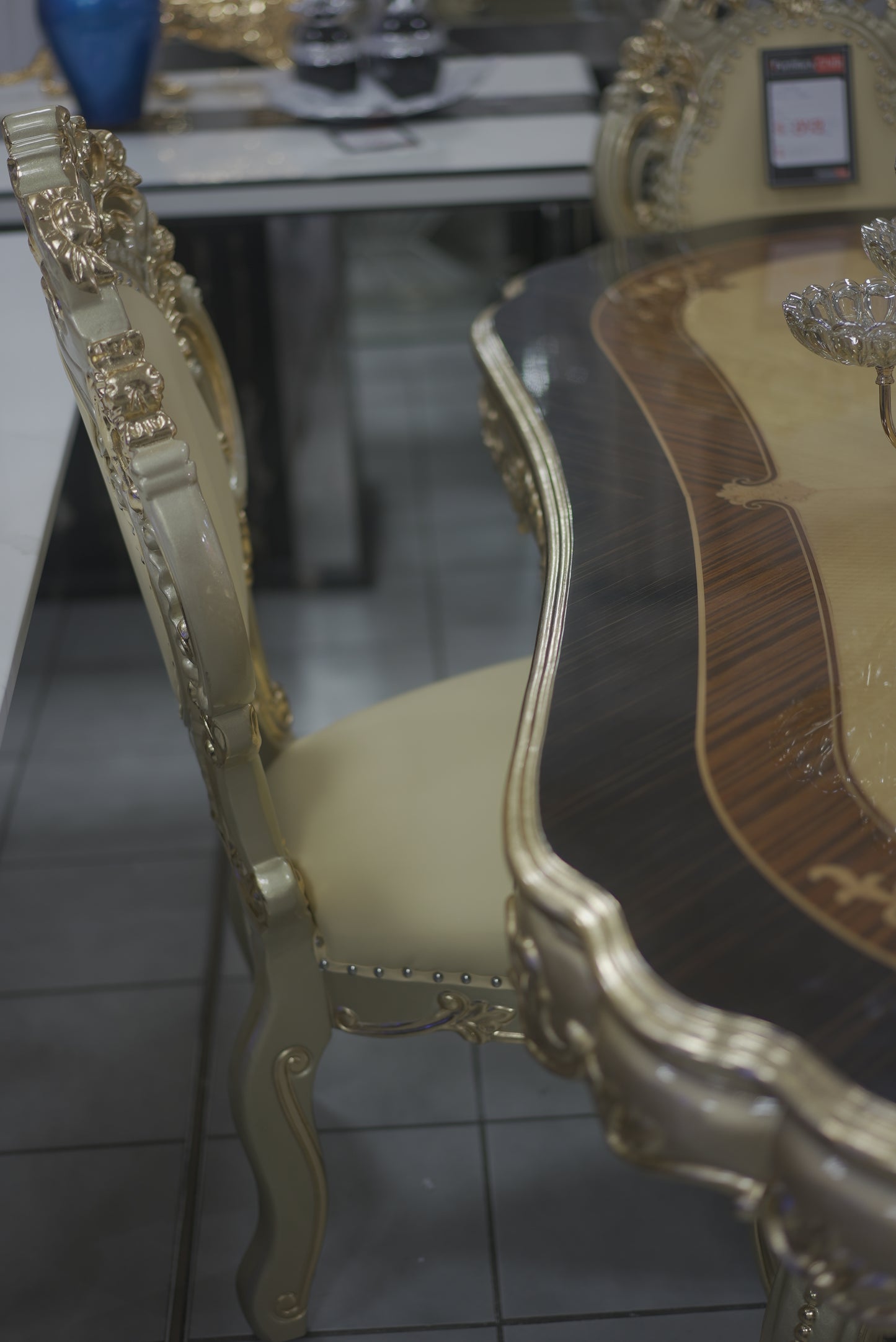 Golden Vintage Dinning Table