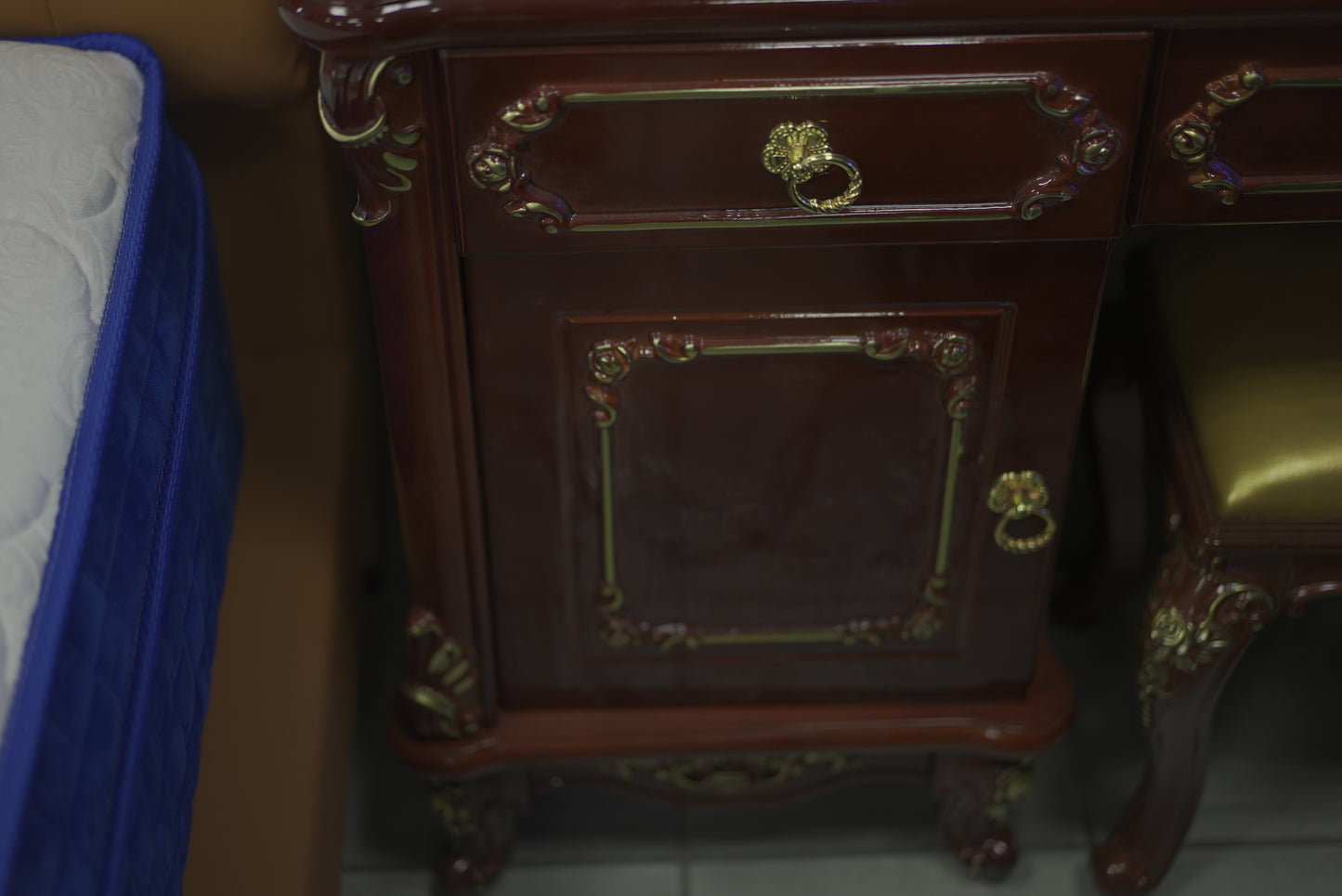 Vintage Dressing Table with Stool