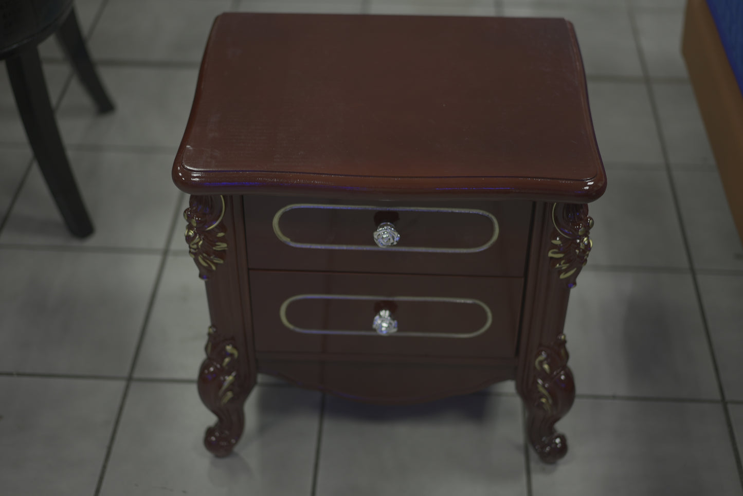 Brown Vintage Bedside Cabinet