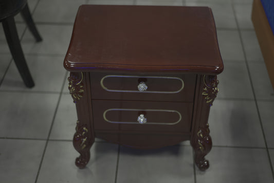 Brown Vintage Bedside Cabinet