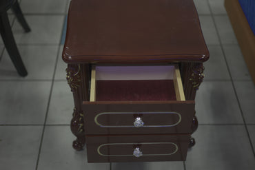 Brown Vintage Bedside Cabinet