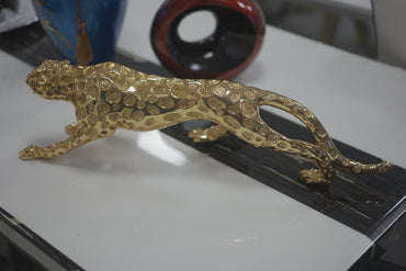 Golden / Sliver Leopard Decor Statue