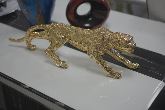 Golden / Sliver Leopard Decor Statue