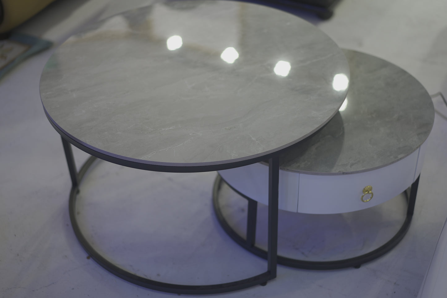 Twins marble coffee table