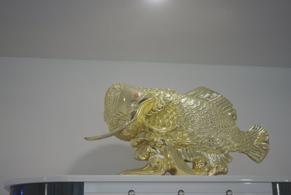 Golden Fish Home Decor Table Decor