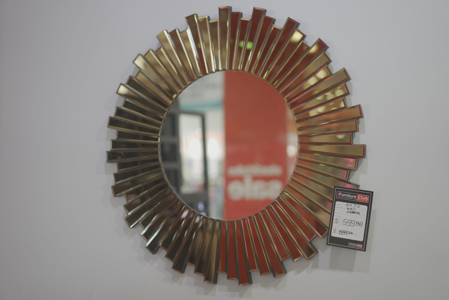 Golden Sunshine Shape Mirror