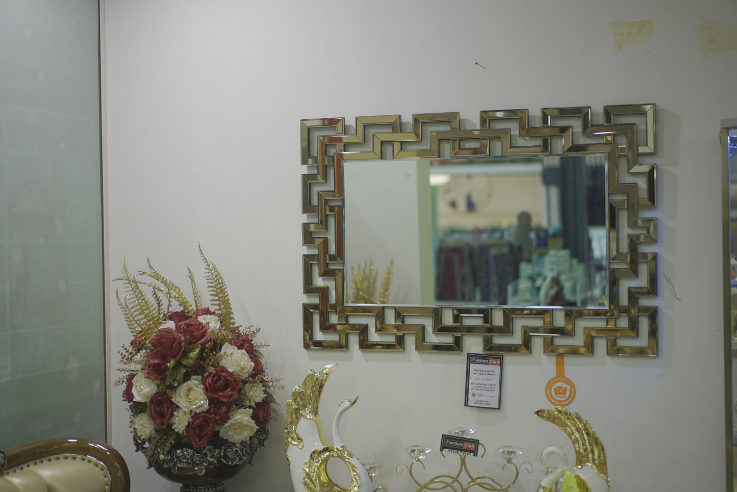 Golden Frame Mirror