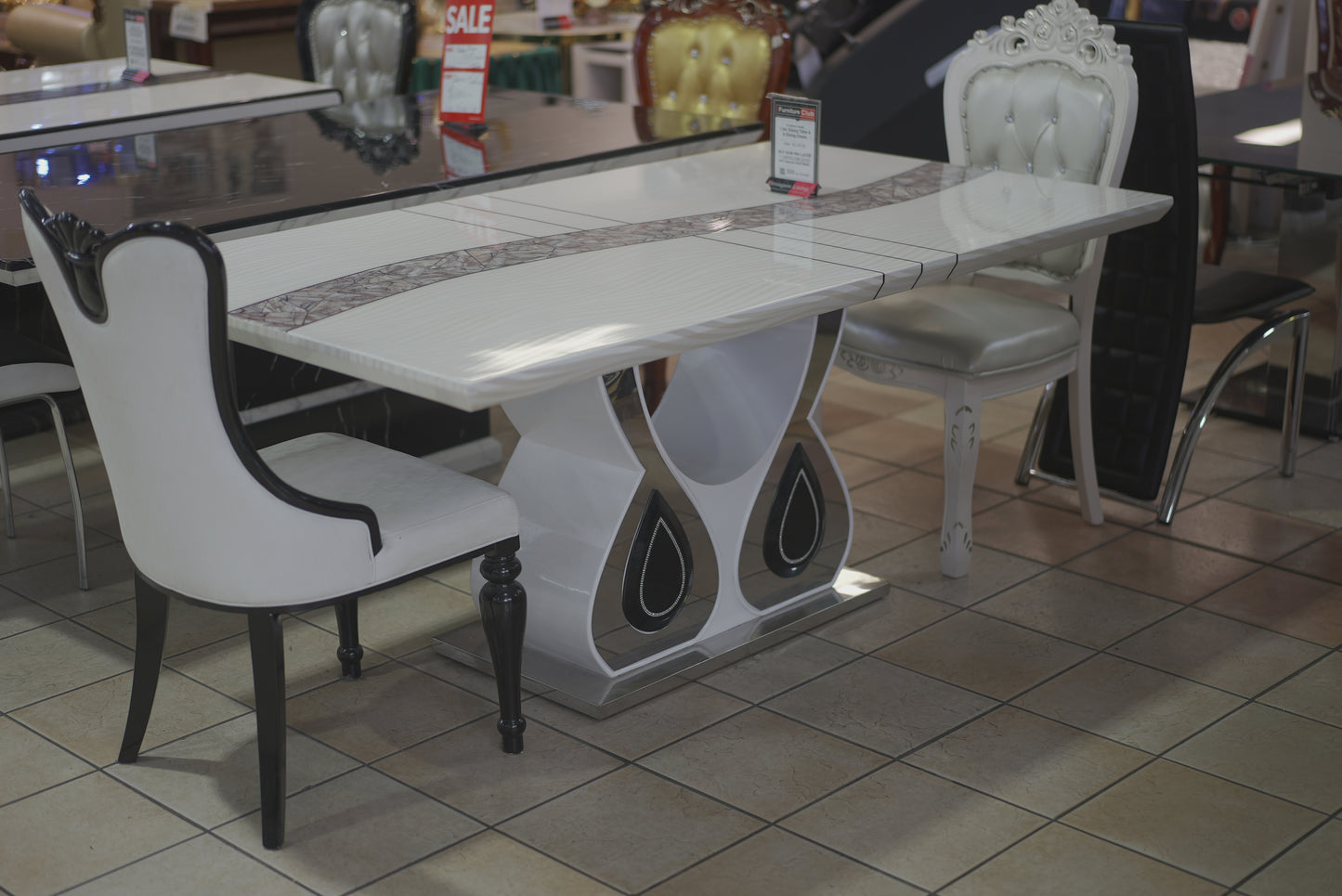 White Marble Dinning Table