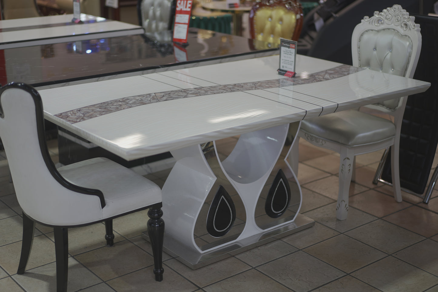 White Marble Dinning Table