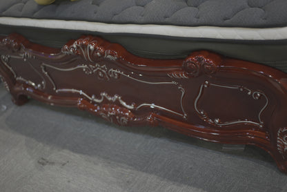 Brown Vintage Leather Bed King Size