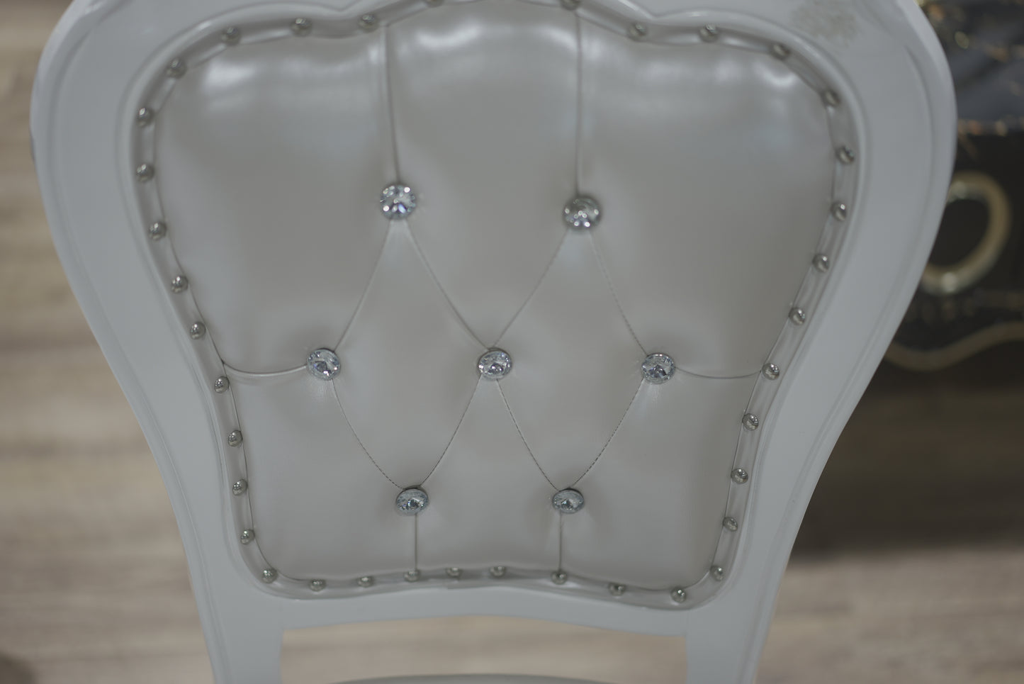 Leather Chair with Pearl Inlays