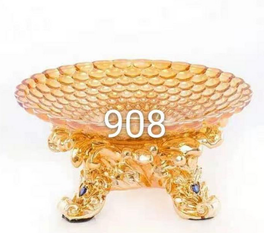 Golden Fruit Ancient Cauldron Style Bowl