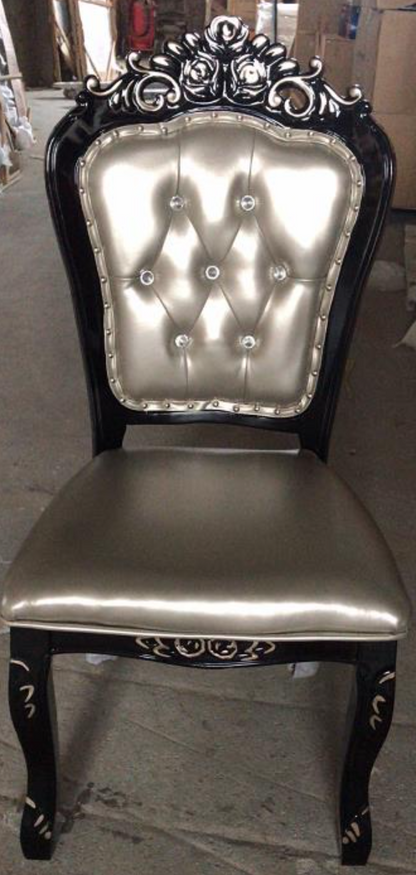 Leather Chair with Pearl Inlays