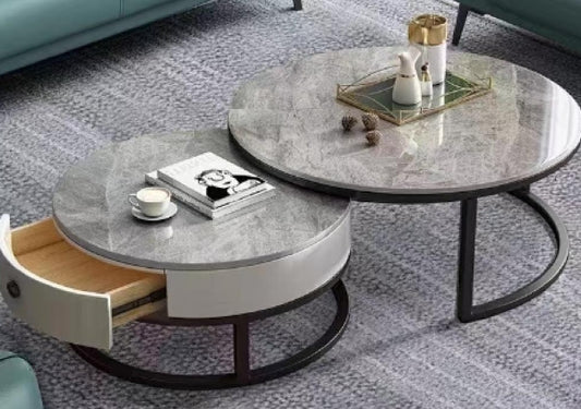 Twins marble coffee table