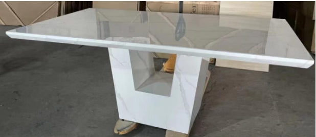 White Marble 3D Dinning Table