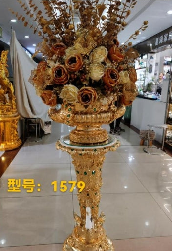 Golden Decor Large Flower Pot