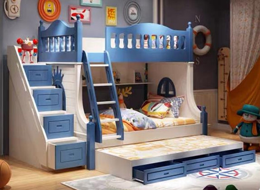 Kids Bunk Bed Combo Set