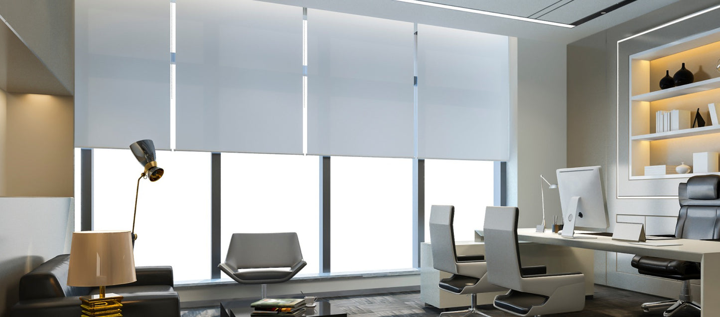 Commercial Mechanic Roller Blind Part I (Free Track Free Installation)