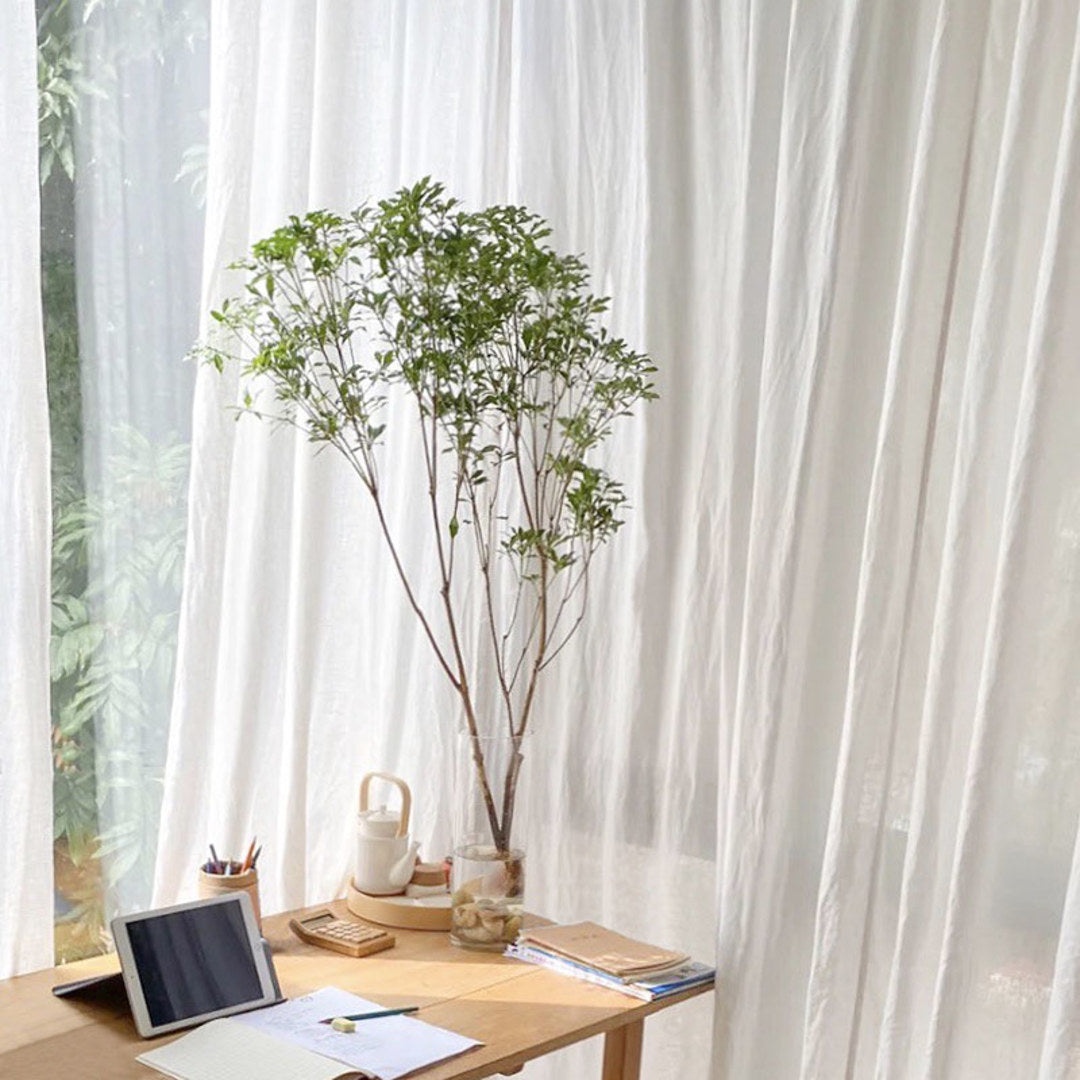 Curtain Sheer Premium X28 Sheer Extra Thick for Privacy (Free Track Free Installation)